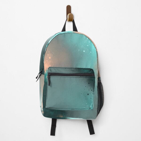 Item preview, Teal Skies - Teal Peach Orange Abstract designed and sold by Joey Santiago.