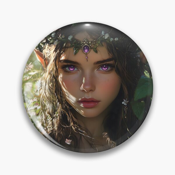 Item preview, Enchanted Violet Gaze designed and sold by AI-Only Creations.