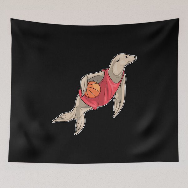 Item preview, Seal Basketball player Basketball designed and sold by Snabdesign84.