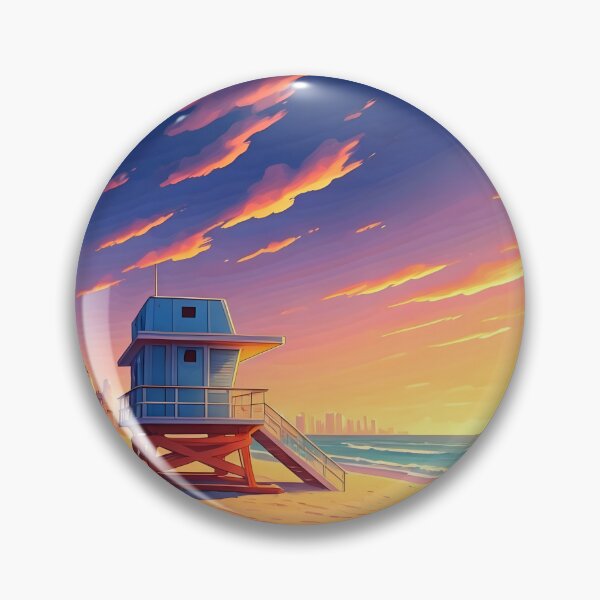 Item preview, South Beach Miami: Pastel Sunset Serenity designed and sold by LSVart.