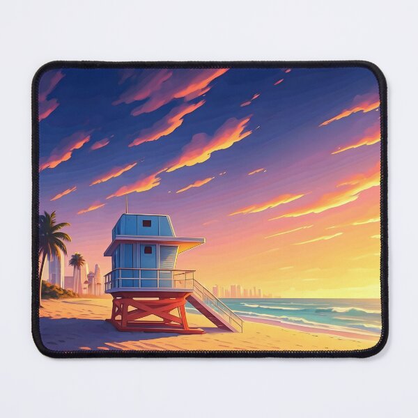 Item preview, South Beach Miami: Pastel Sunset Serenity designed and sold by LSVart.