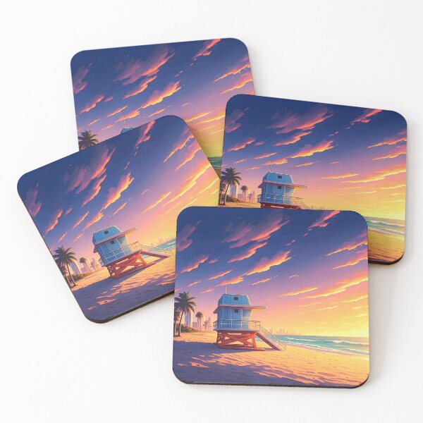 Item preview, South Beach Miami: Pastel Sunset Serenity designed and sold by LSVart.
