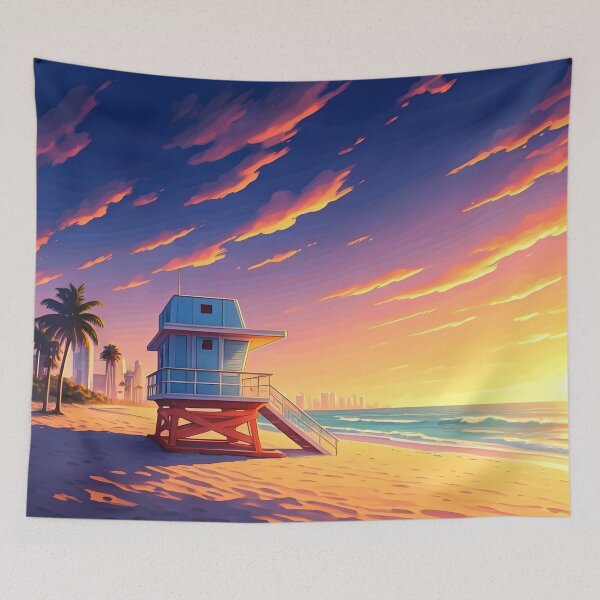 Item preview, South Beach Miami: Pastel Sunset Serenity designed and sold by LSVart.