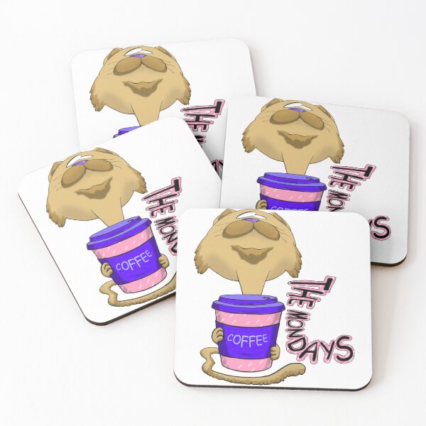 Item preview, The Mondays Big Head Coffee Cat designed and sold by 404colors.