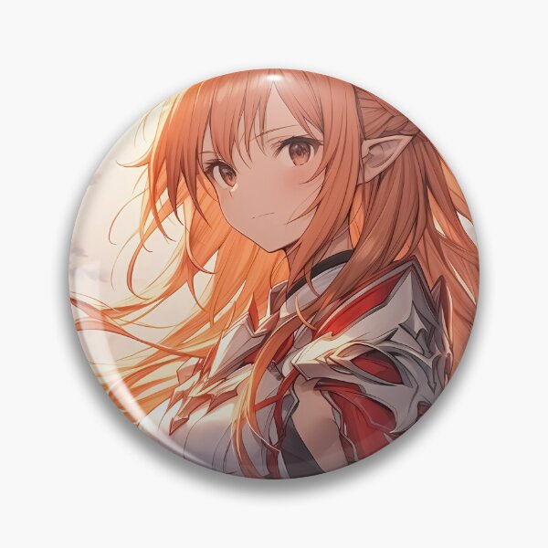 Artikelvorschau, Asunas strahlender Mut – Sword Art Online Fantasy-Krieger-Porträt entworfen und verkauft von mildaclairmo.