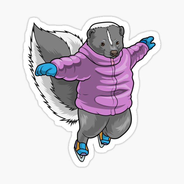 Item preview, Skunk Ice skating Ice skates designed and sold by Snabdesign84.
