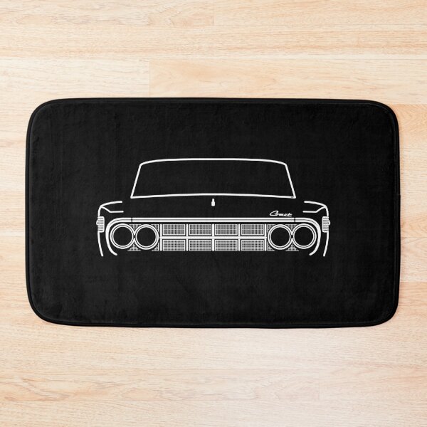 Item preview, Mercury Comet Caliente 1960s American classic car white outline designed and sold by soitwouldseem.
