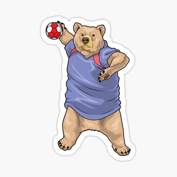Item preview, Bear Handball player Handball designed and sold by Snabdesign84.