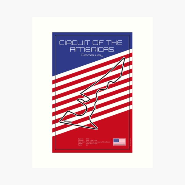 Racetrack Circuit of the Americas Art Print