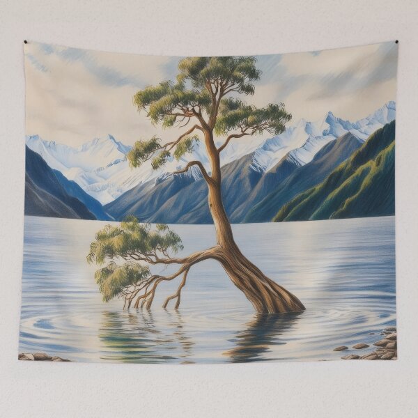 Item preview, Lone Tree of Lake Wanaka designed and sold by WildlifeInc.