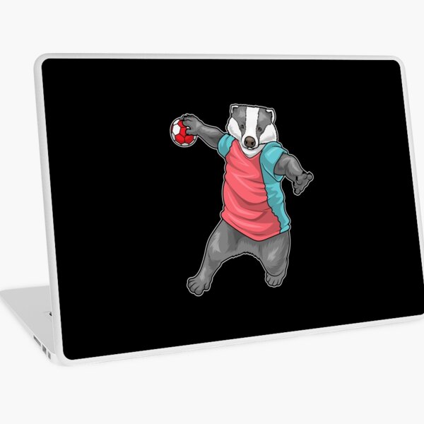 Vista previa del artículo con la obra «Jugador de balonmano Badger Balonmano», diseñado y vendido por Snabdesign84.