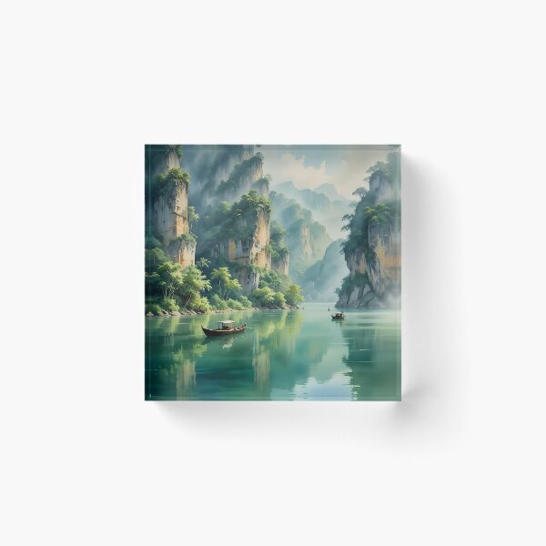 Item preview, Khao Sok National Park: Emerald Lake & Limestone Majesty designed and sold by LSVart.