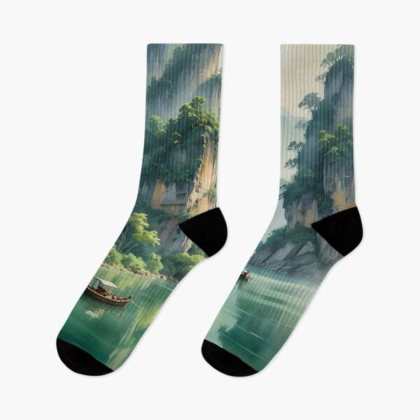 Item preview, Khao Sok National Park: Emerald Lake & Limestone Majesty designed and sold by LSVart.
