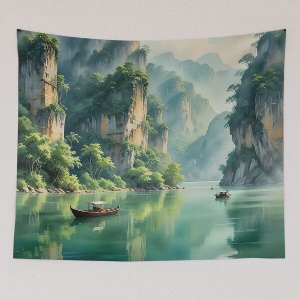 Item preview, Khao Sok National Park: Emerald Lake & Limestone Majesty designed and sold by LSVart.