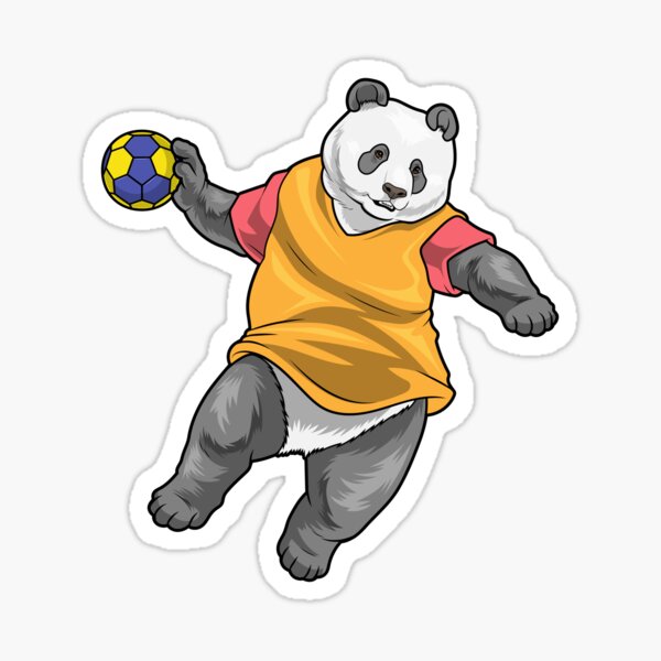 Item preview, Panda Handball player Handball designed and sold by Snabdesign84.