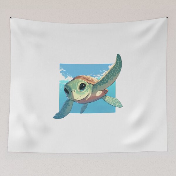 Item preview, Cute happy friend sea turtle designed and sold by PatternFly.