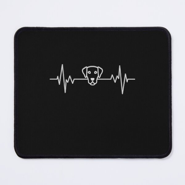 Item preview, Loyal Pulse: Dog & Heartbeat Bond Art designed and sold by Zakrytos ★★★★★.