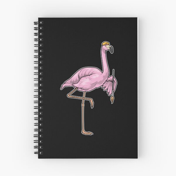 Item preview, Flamingo Painter Paintbrush Painting designed and sold by Snabdesign84.