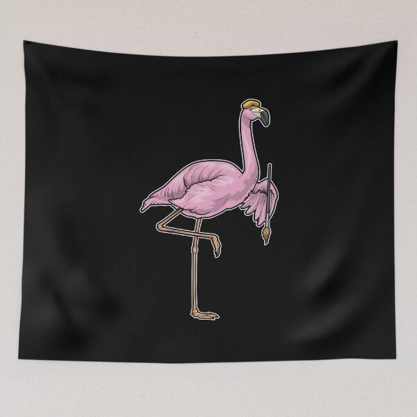 Item preview, Flamingo Painter Paint brush Painting designed and sold by Snabdesign84.