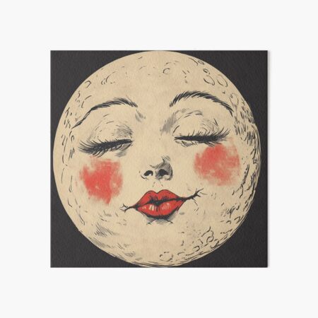 Item preview, Vintage Paper Moon Face Kiss designed and sold by RoseoftheWild.