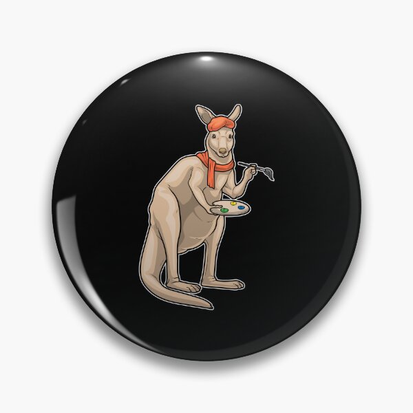 Item preview, Kangaroo Painter Paint brush Painting designed and sold by Snabdesign84.