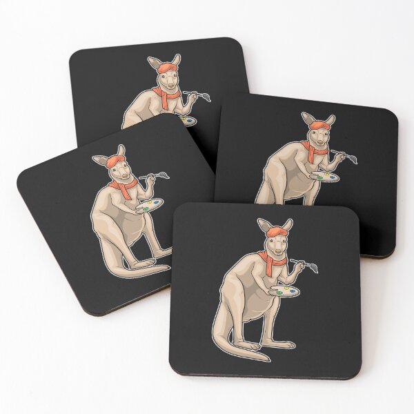 Item preview, Kangaroo Painter Paint brush Painting designed and sold by Snabdesign84.