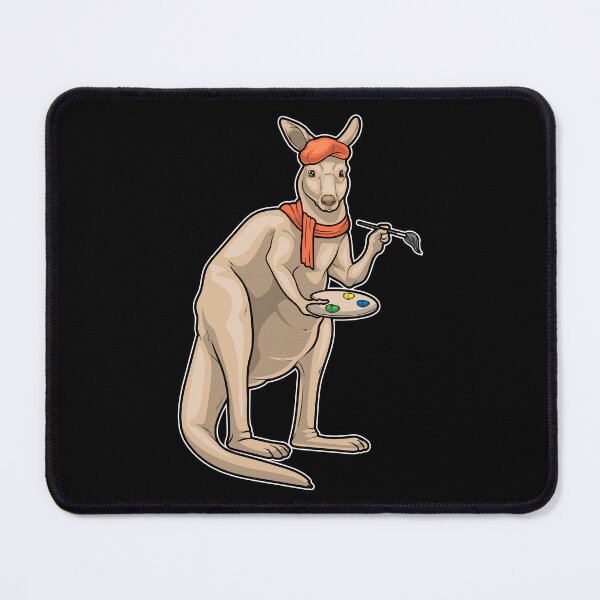 Item preview, Kangaroo Painter Paint brush Painting designed and sold by Snabdesign84.