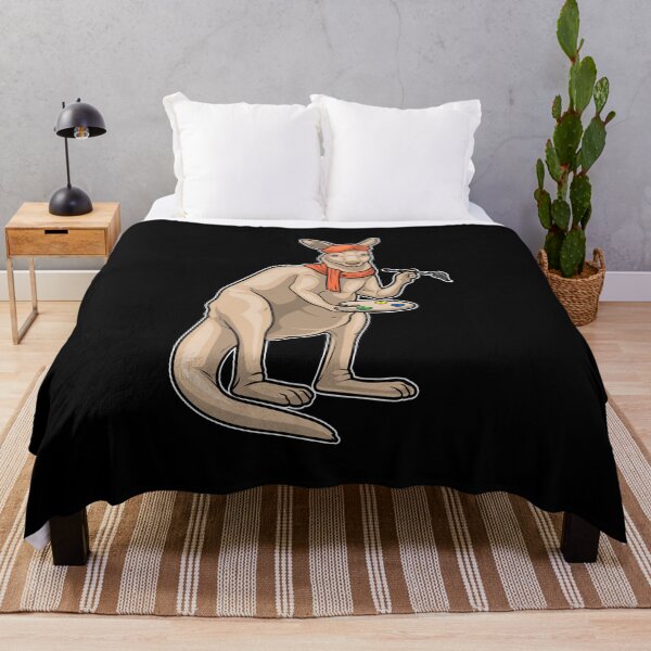 Item preview, Kangaroo Painter Paint brush Painting designed and sold by Snabdesign84.