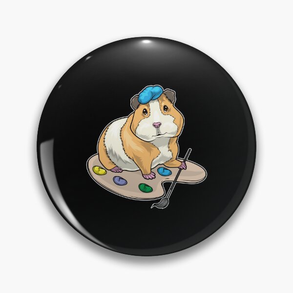 Item preview, Guinea pig Painter Paint brush Painting designed and sold by Snabdesign84.