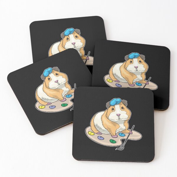 Item preview, Guinea pig Painter Paint brush Painting designed and sold by Snabdesign84.