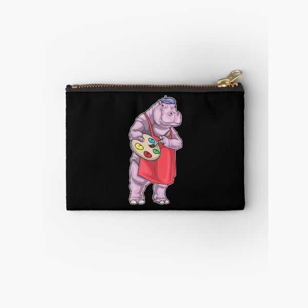 Item preview, Hippo Painter Paint brush Painting designed and sold by Snabdesign84.