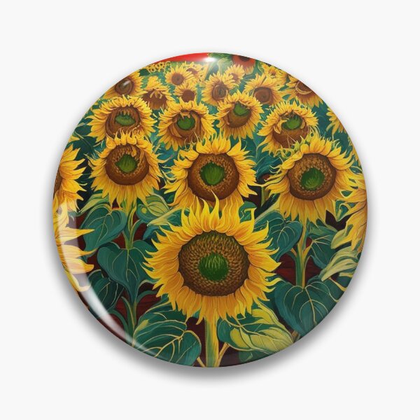 Item preview, sunset in field of giant sunflowers designed and sold by gabrielvlmx.