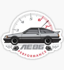 light grey AE86 Sticker