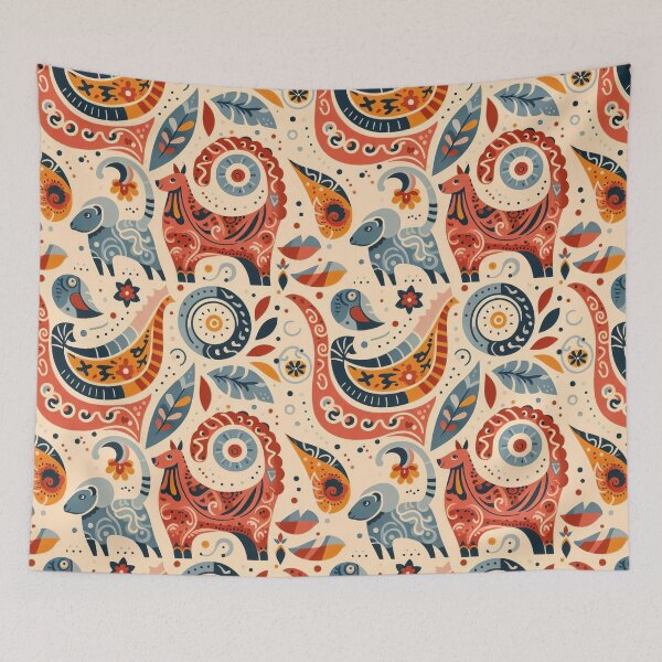 Item preview, Madagascar Animal Paisley designed and sold by whatcolorisrain.