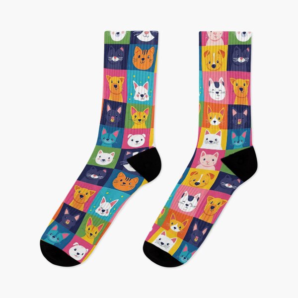 Item preview, Colorful dog and cat portraits in squares designed and sold by Piotrek0001.