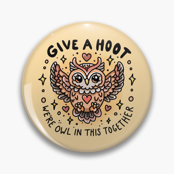 Item preview, Give a Hoot – We’re Owl in this Together! – Kawaii Owl – Flash  – Animal Puns designed and sold by TweeSpark.