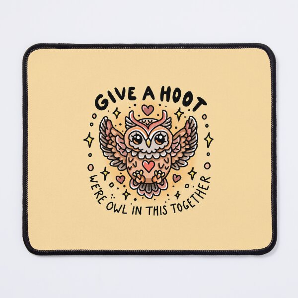 Item preview, Give a Hoot – We’re Owl in this Together! – Kawaii Owl – Flash – Animal Puns designed and sold by TweeSpark.