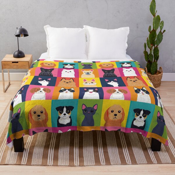 Item preview, Cheerful dog and cat illustrations in colors designed and sold by Piotrek0001.