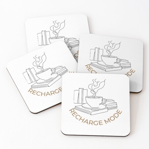 Item preview, Recharge Mode" – The perfect T-shirt for coffee and book lovers! designed and sold by Parijat Grace.
