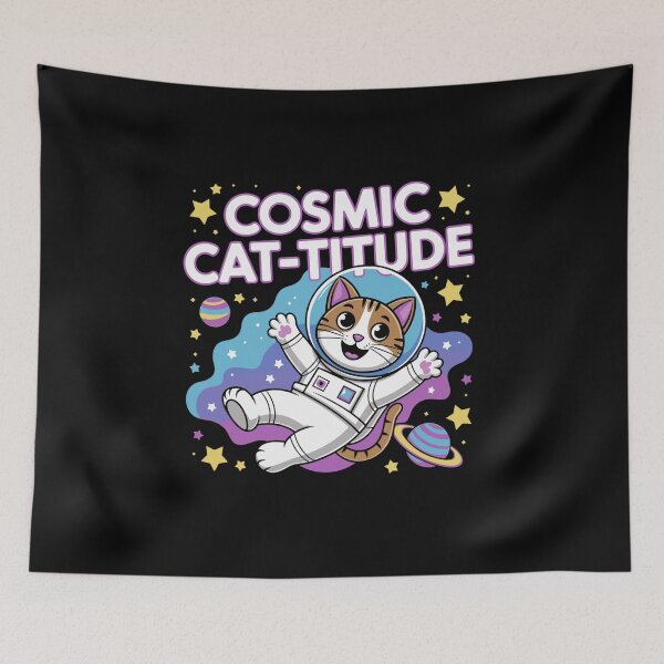 Item preview, Cosmic Cat-Titure-Intergalactic Cat Power designed and sold by MrERNST.