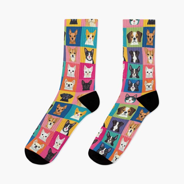 Item preview, Simple and fun cartoon dog and cat faces designed and sold by Piotrek0001.