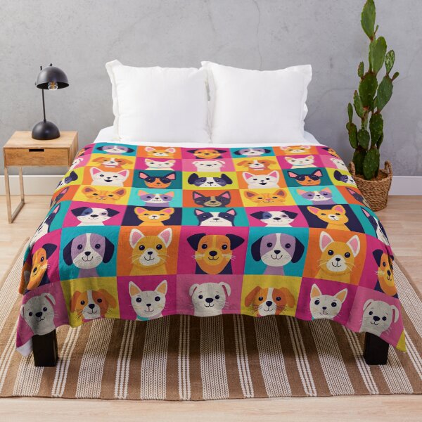 Item preview, Charming dog and cat illustrations in bright hues designed and sold by Piotrek0001.