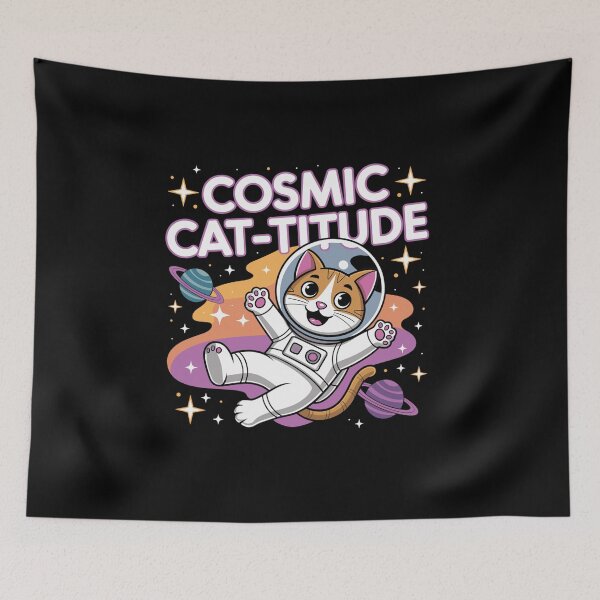 Item preview, Cosmic Cat-Titure-Intergalactic Cat Power designed and sold by MrERNST.