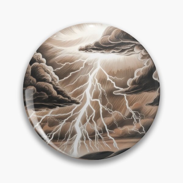 Item preview, Electrifying Storm - Dramatic Lightning Sketch designed and sold by WildlifeInc.