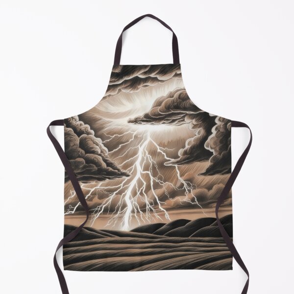 Item preview, Electrifying Storm - Dramatic Lightning Sketch designed and sold by WildlifeInc.