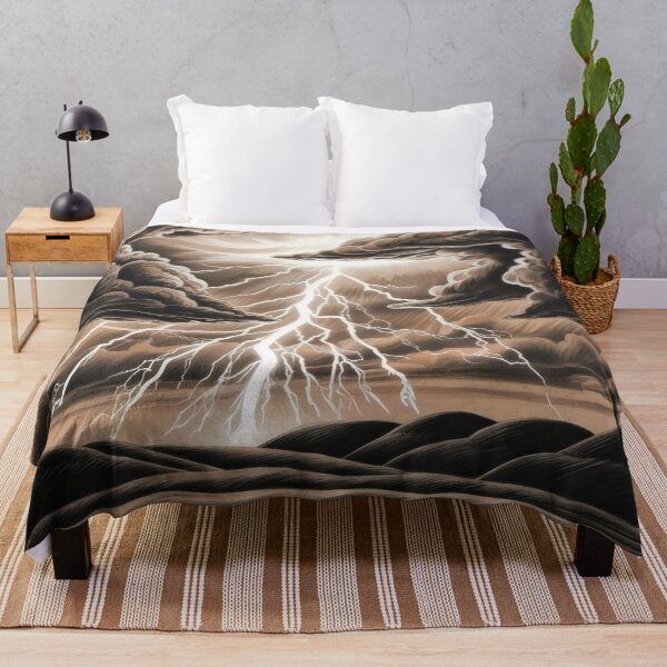 Item preview, Electrifying Storm - Dramatic Lightning Sketch designed and sold by WildlifeInc.