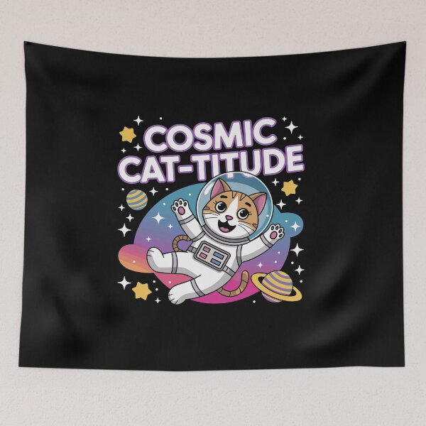 Item preview, Cosmic Cat-Titure-Intergalactic Cat Power designed and sold by MrERNST.