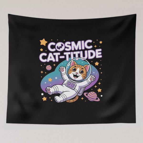 Item preview, Cosmic Cat-Titure-Intergalactic Cat Power designed and sold by MrERNST.