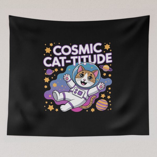 Item preview, Cosmic Cat-Titure-Intergalactic Cat Power designed and sold by MrERNST.