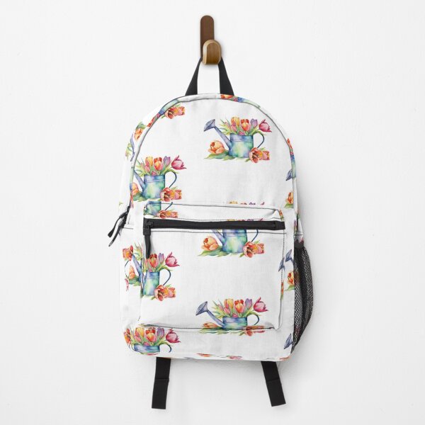 Item preview, Watercolor Watering Can with Tulip Flowers  designed and sold by silviaol.